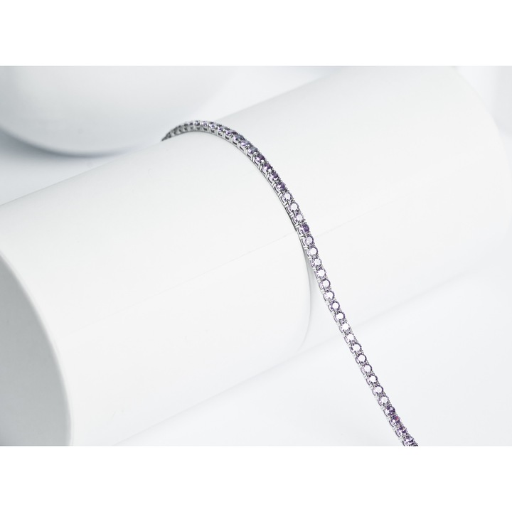 Bratara Tennis Mov Argint 925