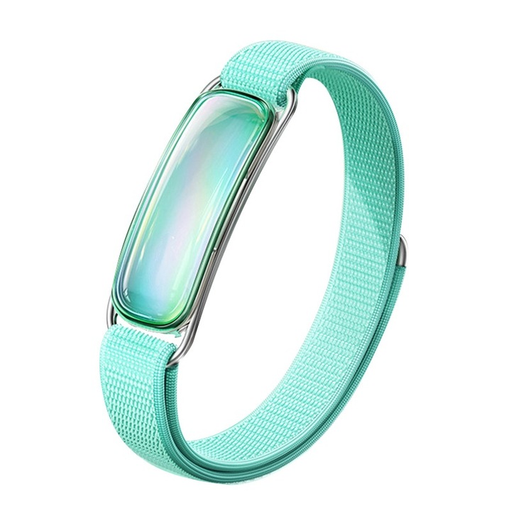 Bratara anti-tantari, difuzor cu sase gauri, ulei esential de plante, potrivita pentru circumferinta incheieturii mainii 70-213 mm, hipoalergenica, impermeabila, la moda si versatila, 62x57.5x16 mm, verde