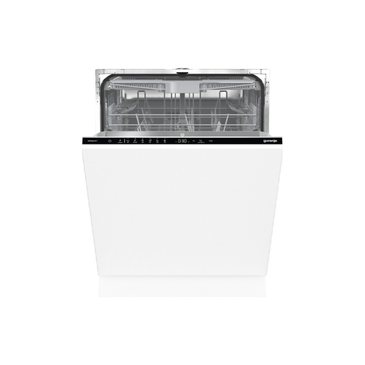 Masina incorporabila de spalat vase Gorenje GV643D90, TotalDry, Functie 3 in 1, 16 seturi vase, 6 programe, L 60 cm, Clasa D, Alba