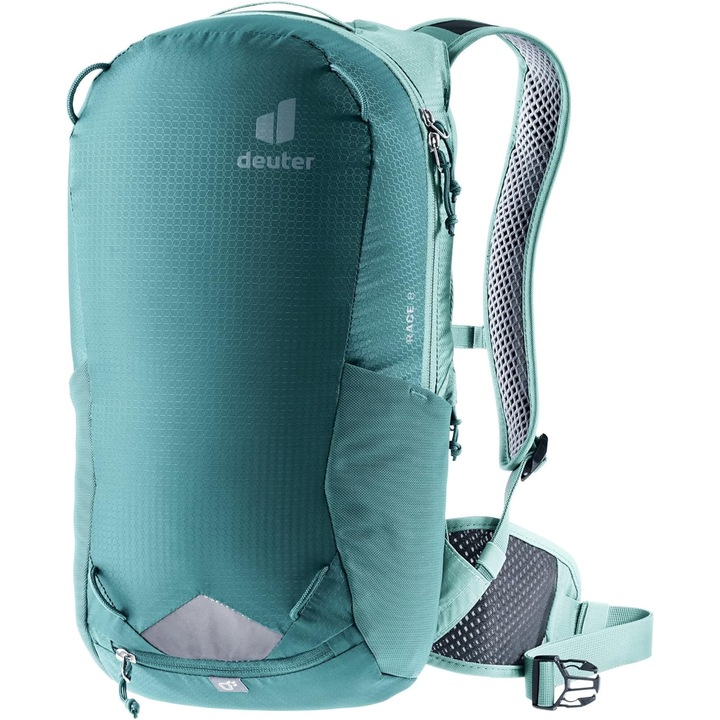 Rucsac DEUTER Compact de 8L cu Curea Reglabila pe Piept, Compartimente Multiple si Elemente Reflectorizante – Ideal pentru Drumetii si Activitati Outdoor, Turcoaz