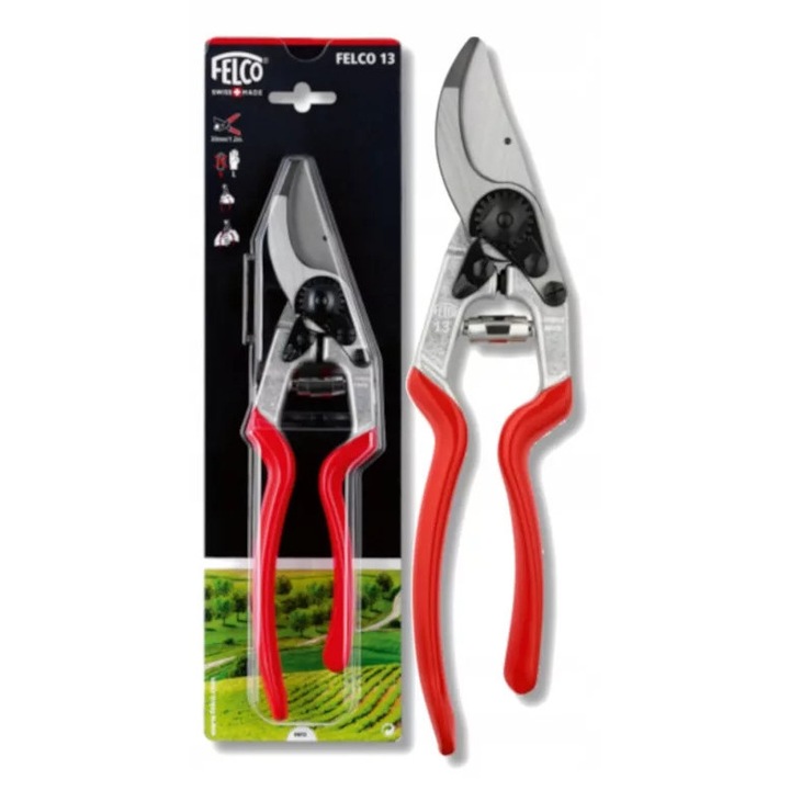 Foarfeca de gradinarit Felco 13, 270mm, 30mm diametru taiere, rosu, set 1 buc