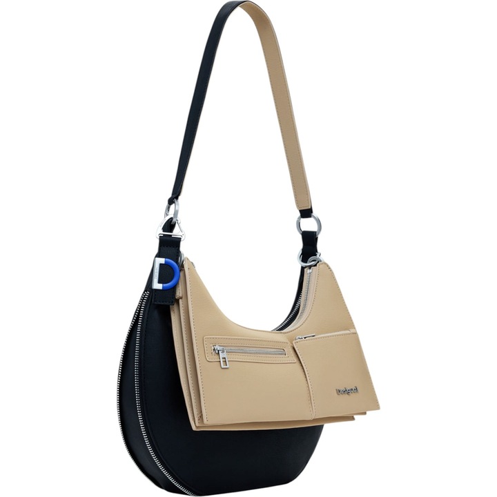 Desigual Delta Lyra kabrió táska 3 az 1-ben 4L fekete