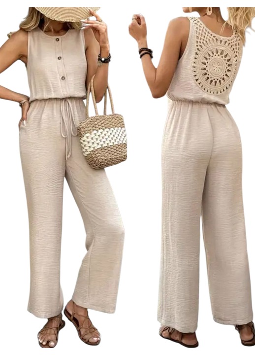 Salopeta dama, crem, model de vara, S