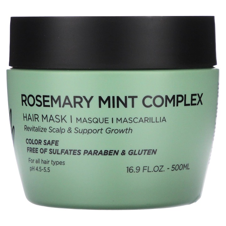 Masca de par Luseta Beauty, complex rozmarin-menta, 500 ml, pentru toate tipurile de par