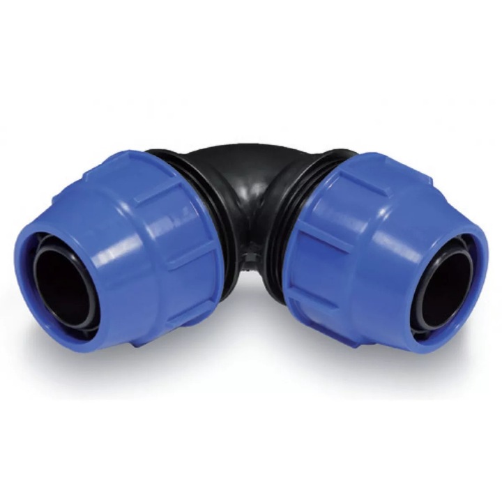 Genunchi 75mm pentru sisteme de irigare, Sab, rezistent, compatibil cu furtunuri LayFlat
