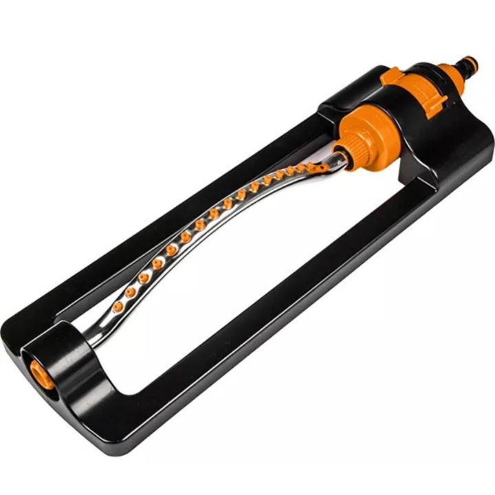 Осцилиращ разпръсквач Bradas, метален, 16 дюзи, 324 м2, бял