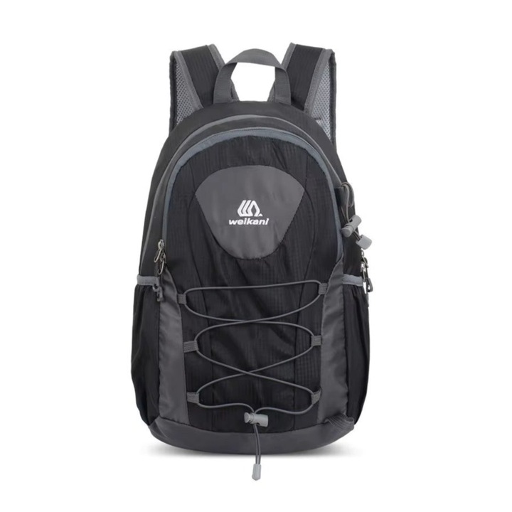 Rucsac unisex Delis Zinaida GT3717, impermeabil, 25x15x40cm, Negru