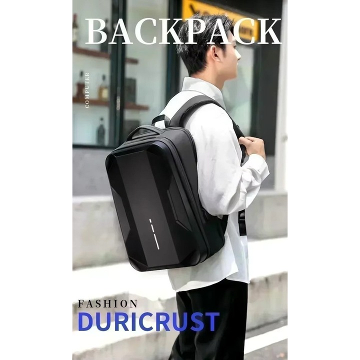 Rucsac unisex Delis Daryen GT3758, port USB, negru, 32x20x48.5cm