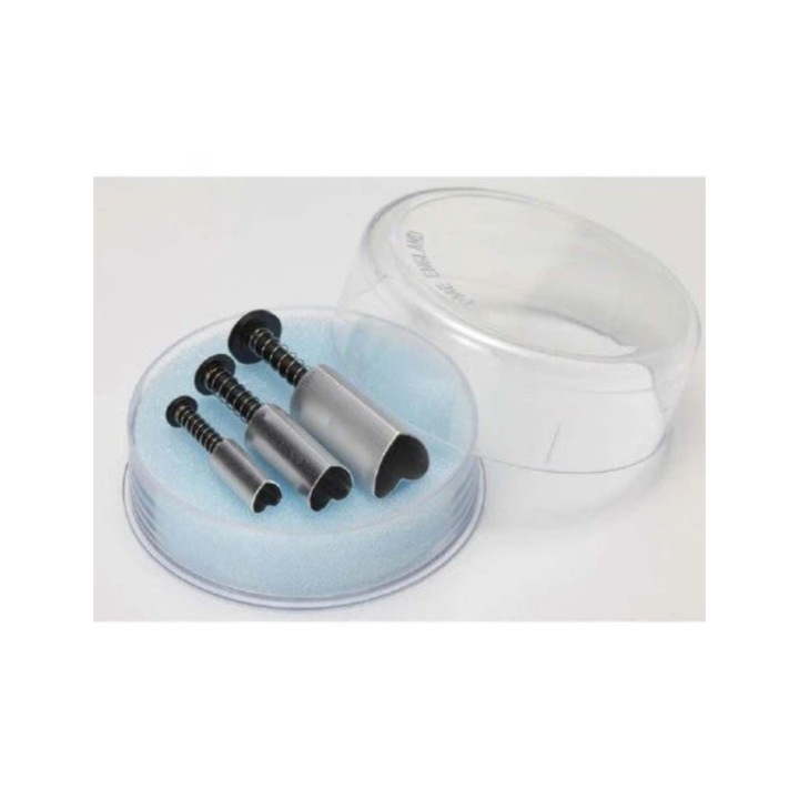 Set decupatoare Inima, 3 buc. - Fat Daddio's