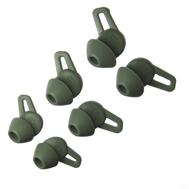 Set de dopuri pentru Huawei Freelace PRO, MKF kQamil, 6 elemente, verde inchis, S/M/L