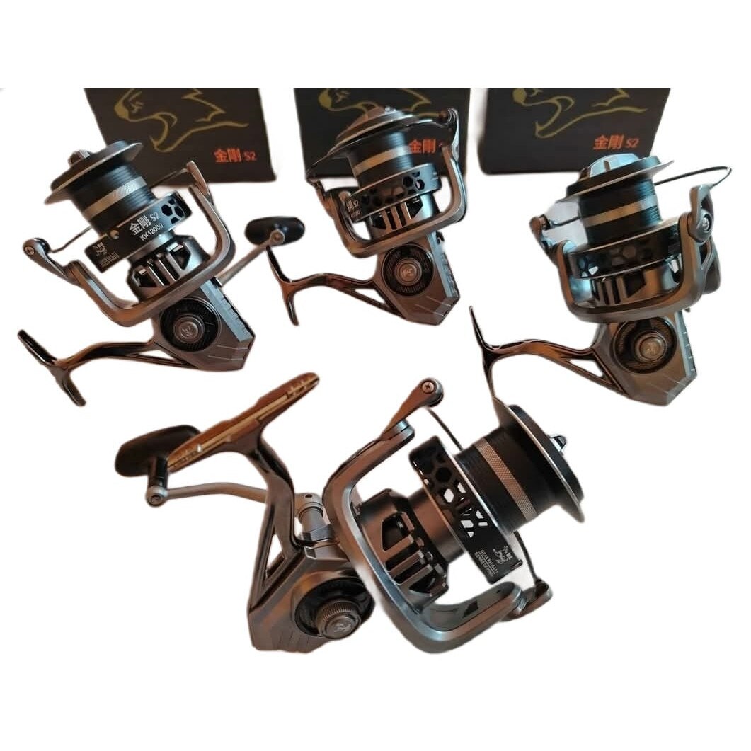 Set 4 Mulinete Crap Eastshark Line Winder KK 12000, 7 Rulmenti