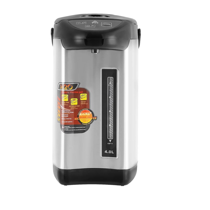 Fierbator electric, capacitate 4L, constructie din otel inoxidabil, negru