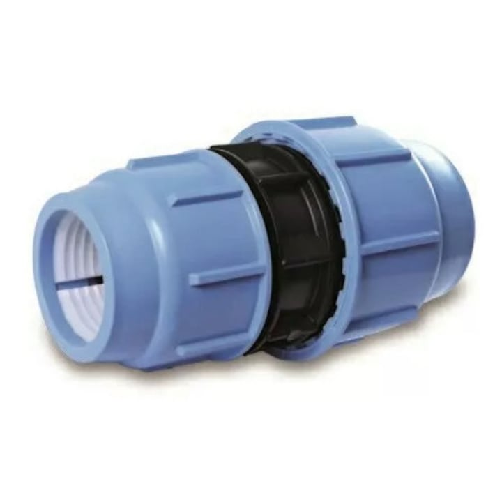 PE фитинги 75-50 мм Sab, уплътнителна система, сини, PN16