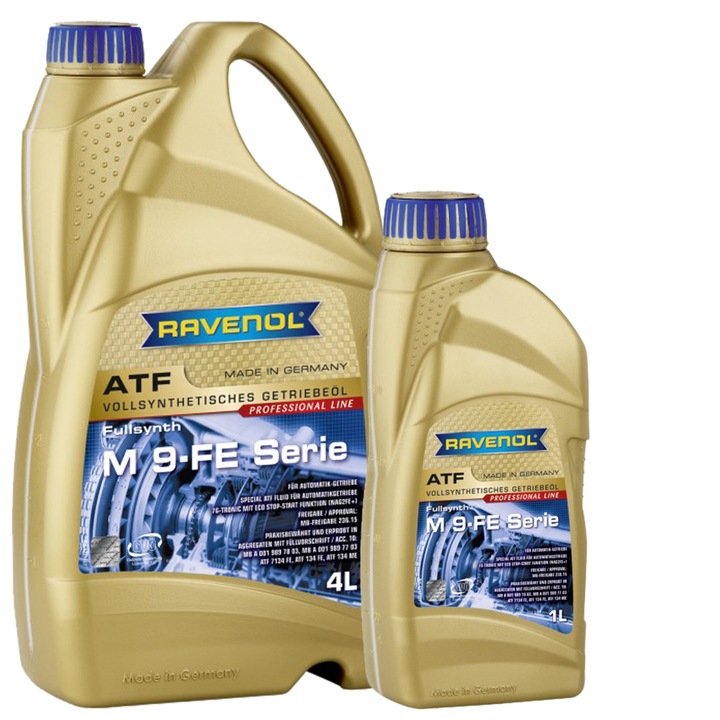 5 literes kiszerelésű Ravenol ATF M-9 FE sorozatú automata váltóolaj