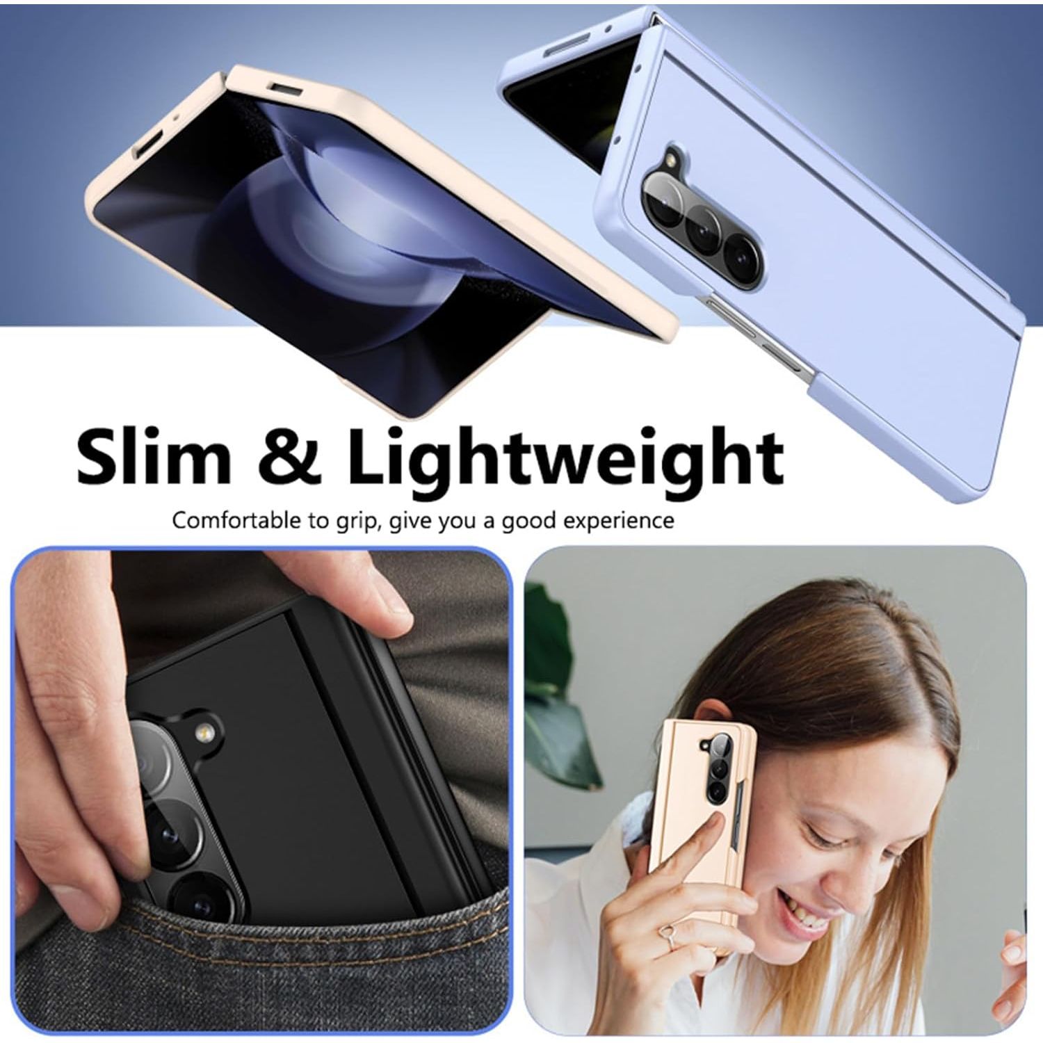 Husa telefon Compatibila Samsung Galaxy Z Fold7, cu Suport Invizibil, Antisoc, Negru