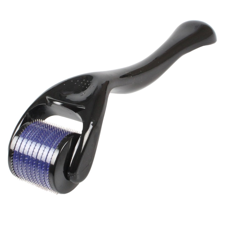 Aparat masaj facial dermaroller pentru regenerarea pielii, 540 ace din titan, LRTM, 0.25 mm