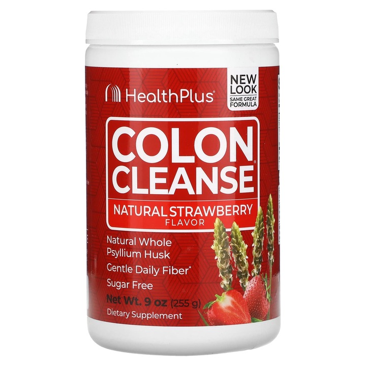 Supliment alimentar, Health Plus, Colon Cleanse, Capsuni, 255 g