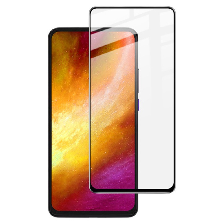 Samsung Galaxy A56 képernyővédő fólia, edzett üveg, teljes széltől szélig tartó védelem, 5D teljes ragasztó, fekete