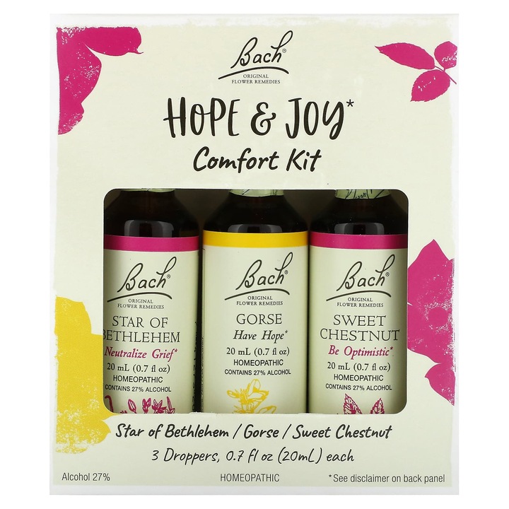 Supliment, Bach Hope & Joy Comfort, 20 ml fiecare, pentru relaxare si bunastare