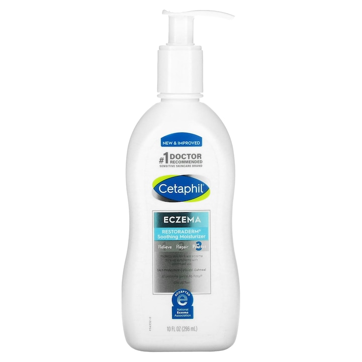 Restoraderm hidratáló testápoló, Cetaphil, ekcémára, illatmentes, 296 ml
