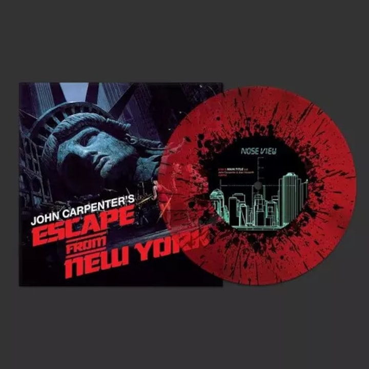John Carpenter: John Carpenter's Escape From New York (Original Motion Picture Soundtrack) SP (vinyl) RSD Numbered Red Transparent With Black Splatter Vinyl Limited Edition LTD, NUM, CLR