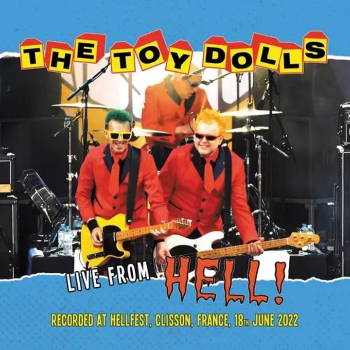 Toy Dolls: Live From Hell! LP (vinyl) Yellow Coloured Vinyl Limited Edition CLR, LTD