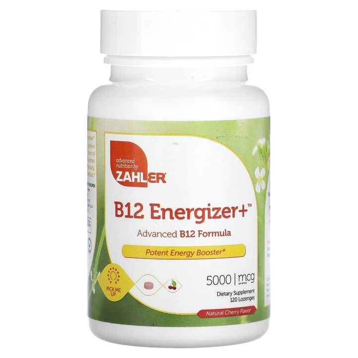 B12 Energizer+ Zahler, formula avansata de B12, Cirese naturale, 120 de pastile