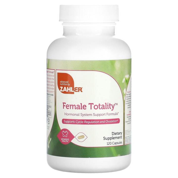 Supliment alimentar hormonal Zahler Female Totality, 120 capsule, fara gluten, vegetarian