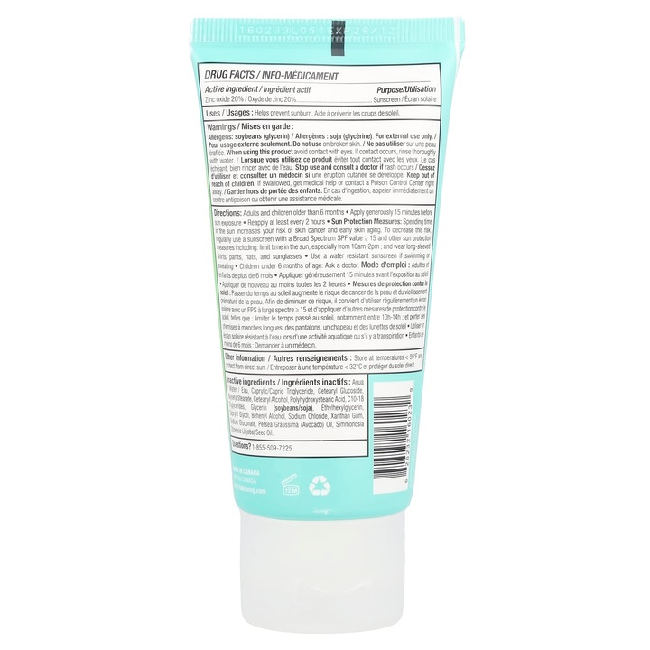 Crema protectie solara minerala pentru fata, Attitude, Sunly, SPF 30, 75 g, fara parfum