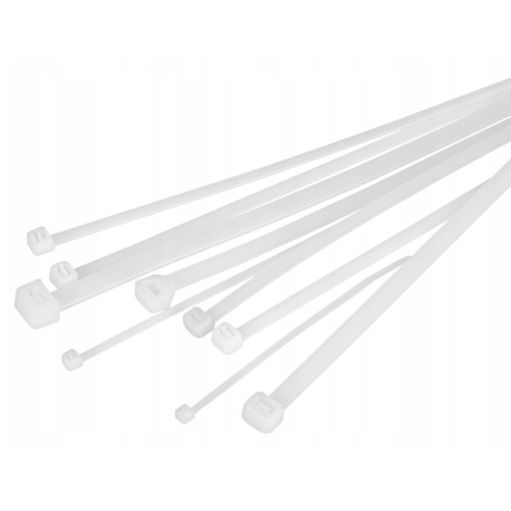 Комплект 100 кабелни връзки, Xtreme 12,7x540 мм, бели