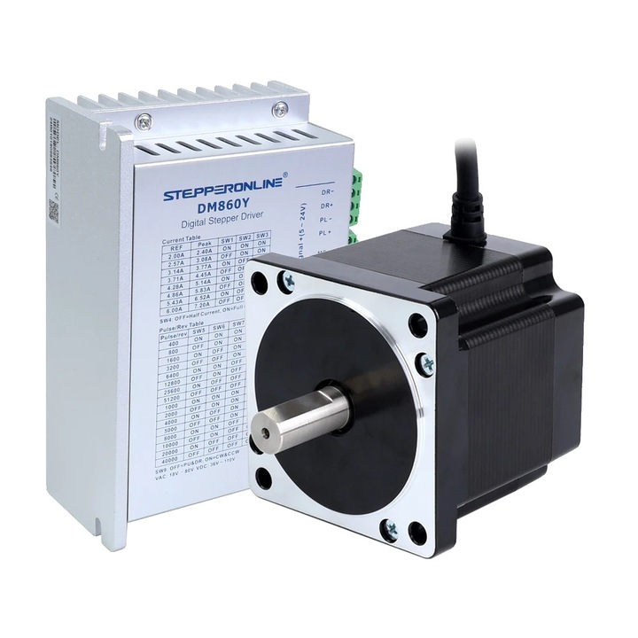Motor Pas cu Pas, Stepperonline, 4.8Nm, Set 14mm, 2 Faze, 1.8 grade