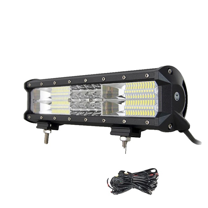 12 hüvelykes LED reflektor, alumínium, 72 W, IP67, egyszerű telepítés