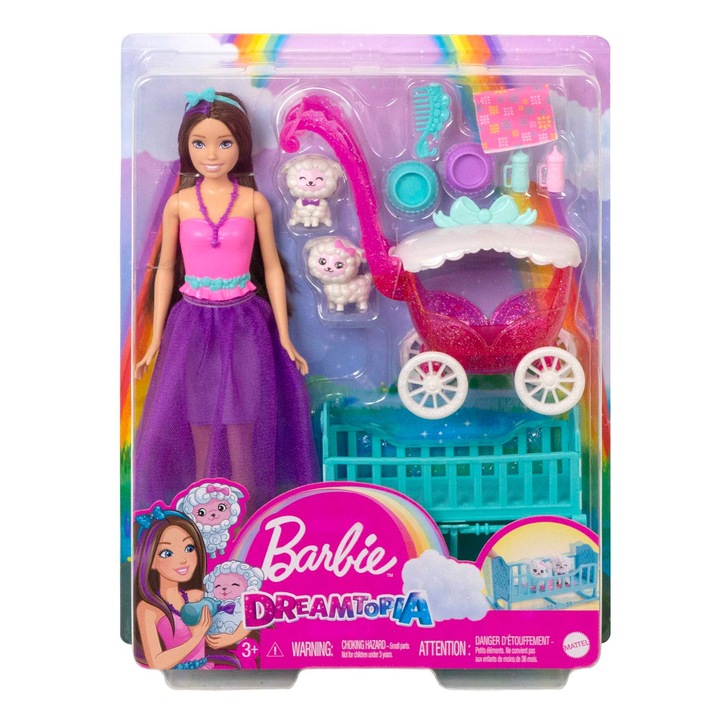 Barbie baba, HLC29, kiegészítőkkel, többszínű, 3+ éves gyermekeknek