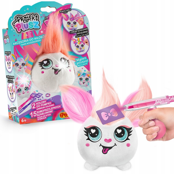 Плюшена играчка за фризьорство EPEE, многоцветна