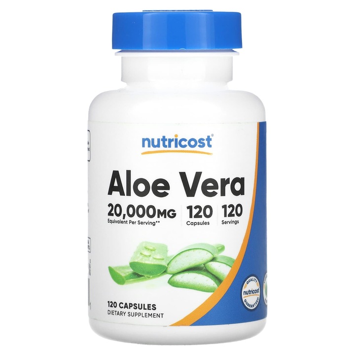 Nutricost, Aloe Vera, 20 000 mg, 120 capsule