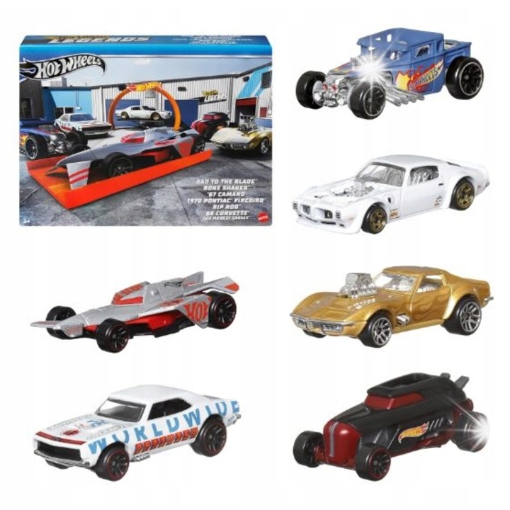 Hot Wheels Legends gyűjtői készlet, 6 jármű, 1:64, többszínű
