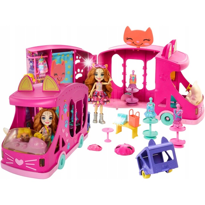 Enchantimals babakészlet 15 cm, 25 kiegészítővel, többszínű