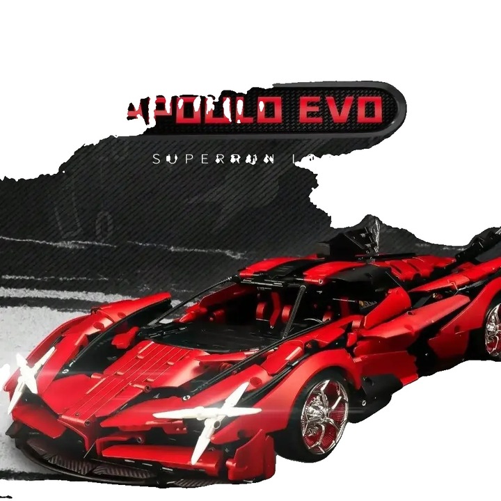 Set de constructie, vehicul de curse, design creativ, 3669 piese, 10519