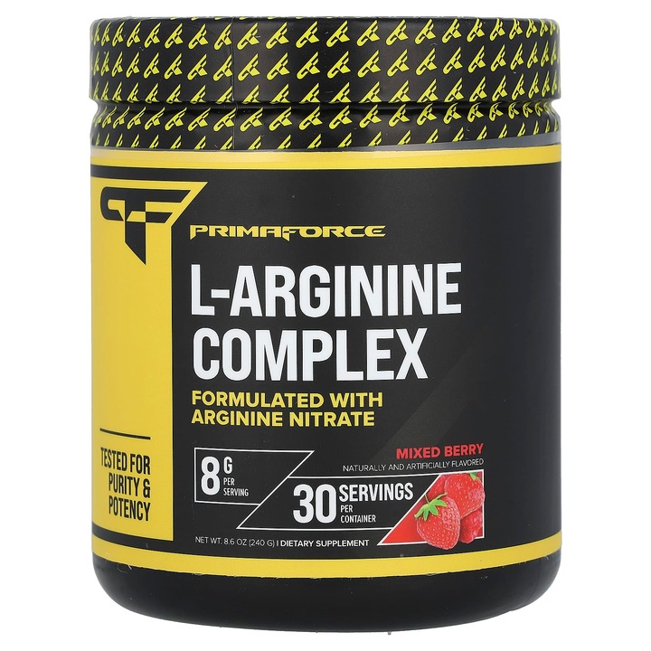 Primaforce, Complex L-Arginina, fructe de padure, 240 g, 8 g per portie
