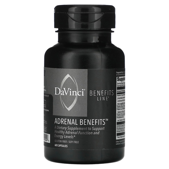 Supliment alimentar DaVinci Laboratories Adrenal Benefits, 60 capsule