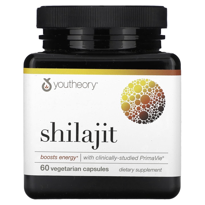 Supliment alimentar, Youtheory, Shilajit, 60 capsule vegetale, energie, rezistenta
