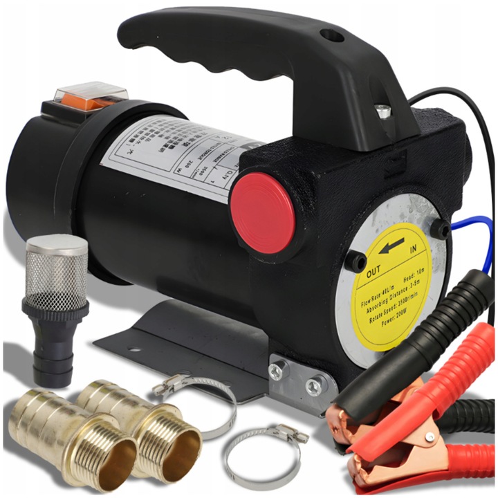 Електрическа помпа Retoo 12V 200W за гориво и масло 40x45л/мин 3,5кг