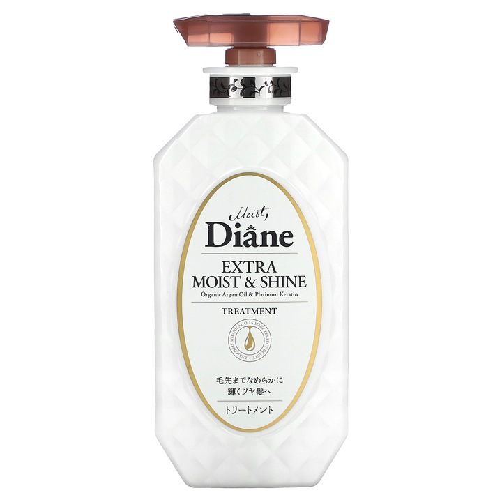 Moist Diane hajpakolás, szuper hidratálás és fény, 450 ml, argánolajjal és platina keratinnal