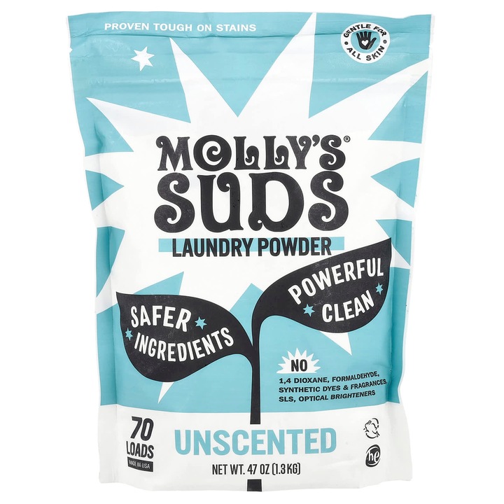 Mosószer, Molly's Suds, Többszínű, 1,3 kg, 70 mosásra elegendő