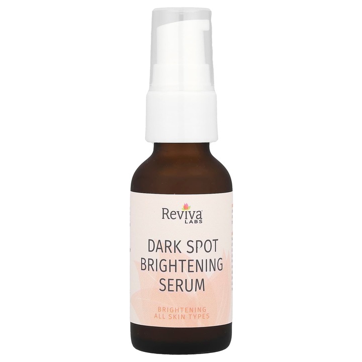 Serum pentru ten, Reviva Labs, 29,5 ml, cu acid glicolic si vitamina C, pentru estomparea petelor
