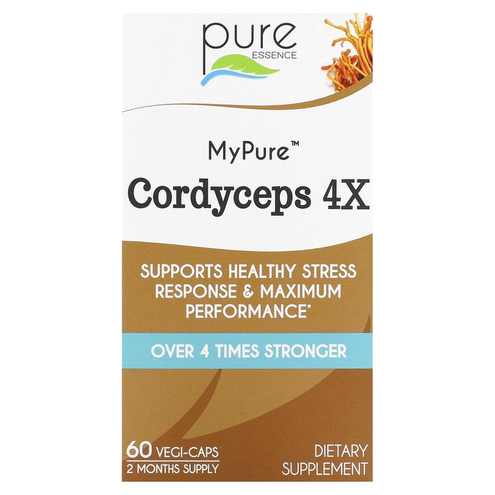 MyPure Cordyceps 4X, set 60 capsule, vegan, fara gluten