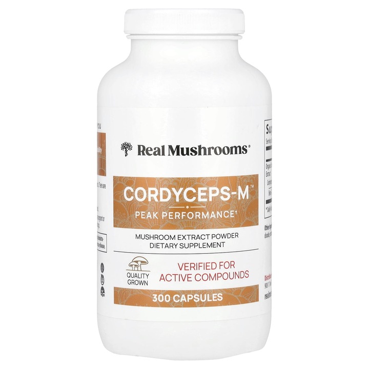 Supliment alimentar, Cordyceps-M, extract de ciuperci pudra, 300 capsule, vegan, fara gluten