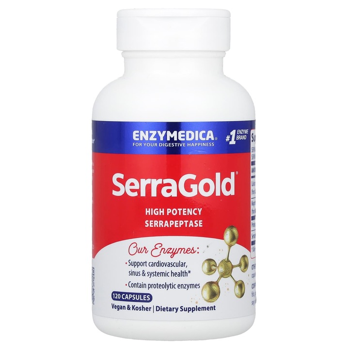 Supliment alimentar, SerraGold, 120 capsule, Enzime proteolitice