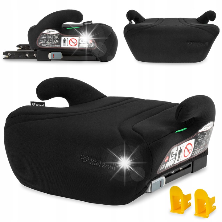 Kidwell BONO i-Size autósülés, 125-150 cm, fekete, ISOFIX rendszerrel
