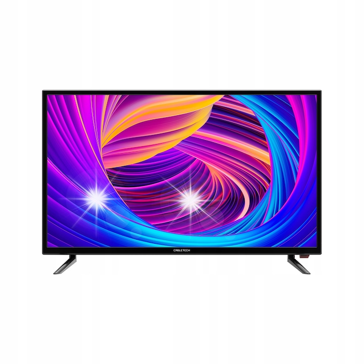 Телевизор 32", Cabletech, HD, 2xHDMI, USB, DVB-T2, 1366x768px